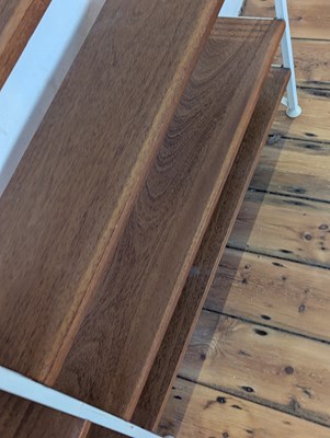 Lot 77 - A Ladderax teak set of bookshelves, 1970s,...