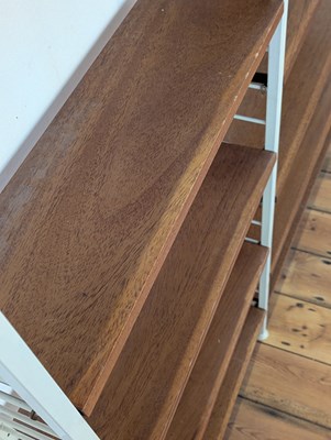 Lot 77 - A Ladderax teak set of bookshelves, 1970s,...