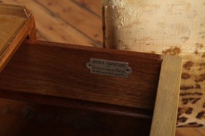 Lot 79 - A Berick teak desk, mid 20th century, having a...