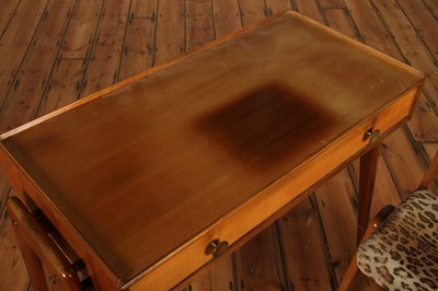 Lot 79 - A Berick teak desk, mid 20th century, having a...