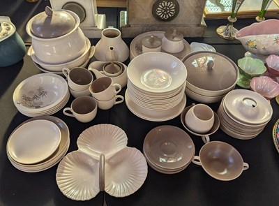 Lot 293 - A collection of Poole brown glazed dinner wares