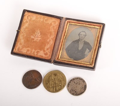 Lot 122 - A silver 1938 Netherlands 1 gulden coin, a...
