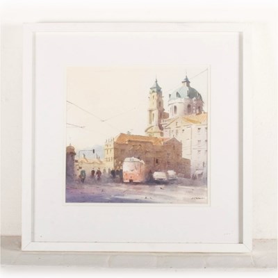 Lot 399 - Peter Cronin, b1963, Malostranské Square,...
