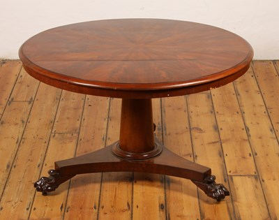 Lot 76 - A 19th century mahogany radially veneered...