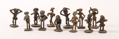 Lot 325 - A collection of African figural bronze weights