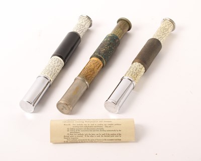 Lot 349 - Three Otis King's Patent cylindrical pocket...