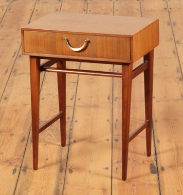 Lot 57 - A Meredew bedside table, dated 1965, on...