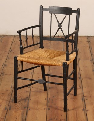Lot 17 - After William Morris, a Sussex armchair,...