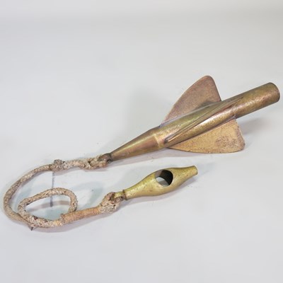Lot 403 - A vintage brass ship's log spinner