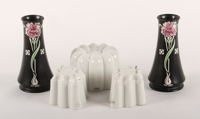 Lot 103 - A pair of Shelley vases, circa 1917-1925,...