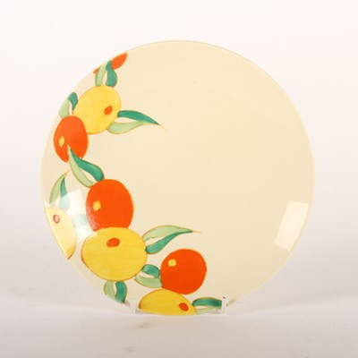 Lot 98 - A Clarice Cliff Bizarre Citrus pattern plate,...