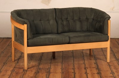 Lot 22 - A Danish Nielaus and Jeki beech framed green...