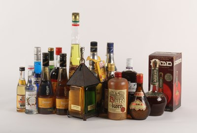 Lot 236 - A collection of various liqueurs and spirits,...