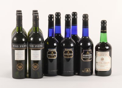 Lot 230 - Six bottles of Harvey's Bristol Cream sherry,...