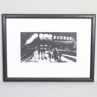 Lot 15 - David Shapiro, 1916-2014, Leipzig Hbf, print,...