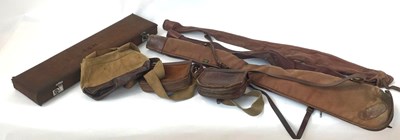 Lot 312 - A collection of vintage gun and cartridge bags