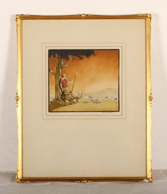 Lot 69 - Lawrence Bell, 20th century, Shepherdess,...