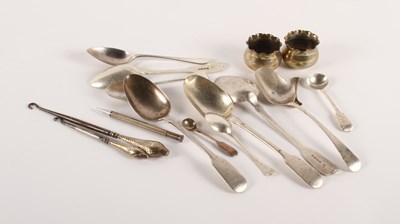 Lot 204 - A collection of Victorian and later silver...