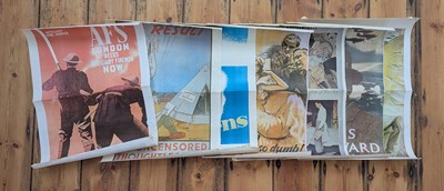 Lot 148 - A collection of WWII propaganda posters,...