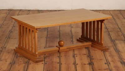 Lot 15 - John Barnard (b.1946), a carved oak coffee...