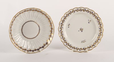 Lot 272 - Two Derby porcelain plates, c.1790, each...