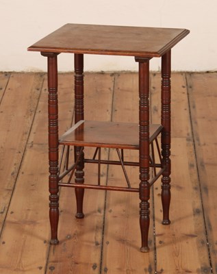 Lot 42 - A late Victorian Aesthetic movement walnut...