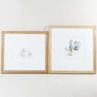 Lot 112 - Helen Craig, Angelina Ballerina, 14 x 19cm,...