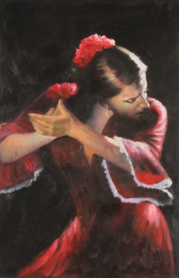 Lot 86 - After Fabian Perez (1967-2013), portrait of a...