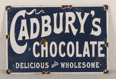 Lot 295 - An enamel advertising sign, inscribed...