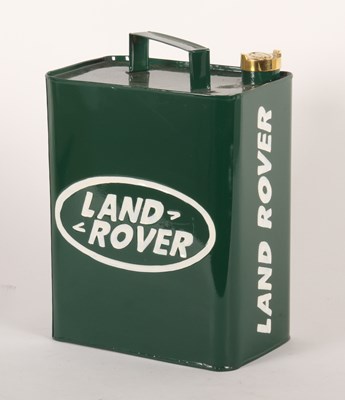 Lot 333 - A Land Rover advertising fuel can, h.33cm