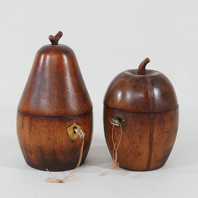 Lot 502 - A modern wooden tea caddy, in the form of a...