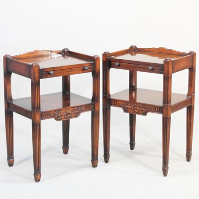Lot 153 - A pair of bedside tables, each 45cm wide (2)