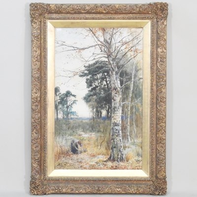 Lot 337 - James Edward Grace, 1851-1908, landscape with...