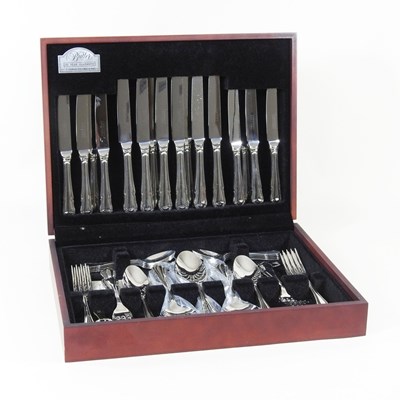 Lot 444 - A Butler canteen of cutlery, 38cm wide