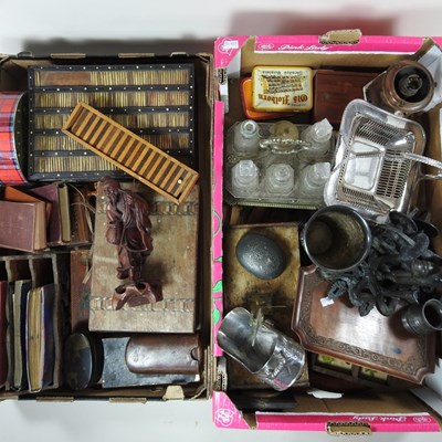 Lot 262 - A 19th century porcupine quill box, together...