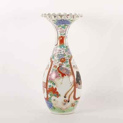 Lot 434 - A late 19th century Japanese porcelain vase,...