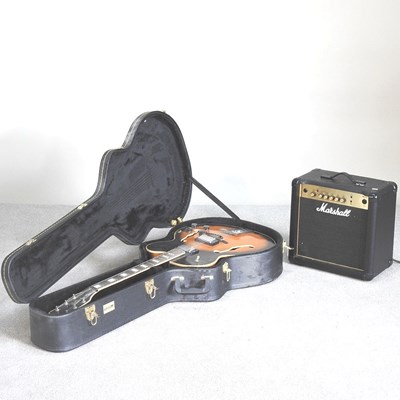 Lot 257 - An Antoria Jazzstar semi acoustic guitar, in...