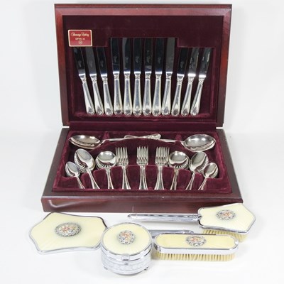 Lot 133 - A Sovereign cutlery set, cased, together with...