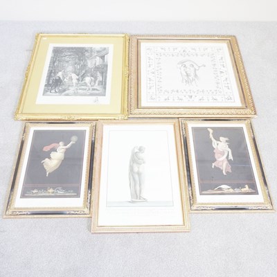 Lot 437 - A collection of pictures and prints, to...