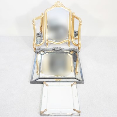 Lot 258 - An antique style marginal wall mirror, 86 x...
