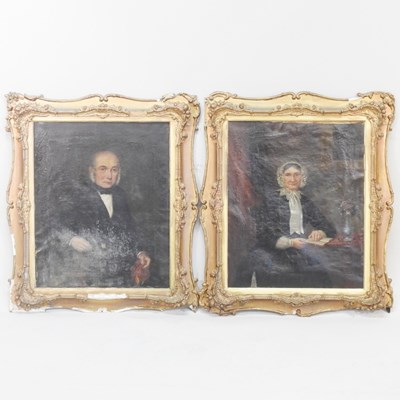 Lot 148 - English school, 19th century, a half length...