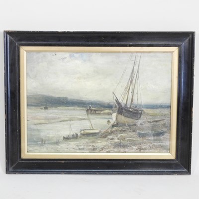 Lot 45 - Amy Craister of Leeds, exh 1908, Harbour scene...