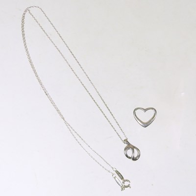 Lot 158 - A modern Tiffany & Co silver necklace, with a...