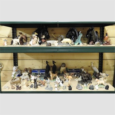 Lot 206 - A collection of Beswick and other animal figures