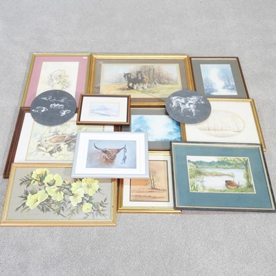 Lot 447 - A collection of pictures and prints (13)