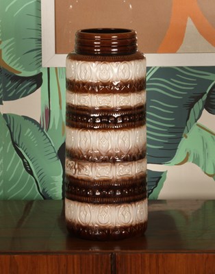 Lot 7 - A West German cream and brown glazed pottery...