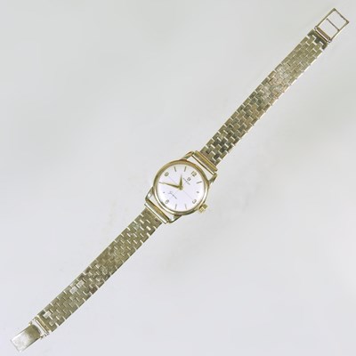 Lot 49 - An Omega 9 carat gold cased ladies wristwatch,...