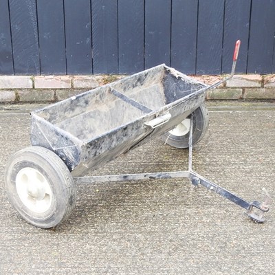 Lot 198 - An SCH tractor garden spreader, 104cm wide