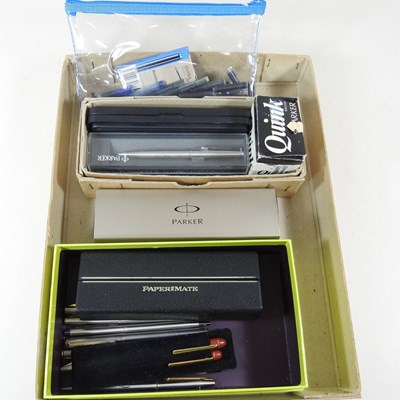 Lot 623 - A collection of pens, to include Parker