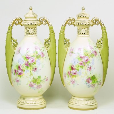 Lot 654 - A pair of early 20th century Vienna style...